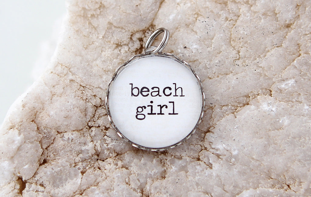 Beach Girl Bubble Charm - Jennifer Dahl Designs