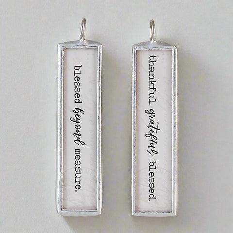 Blessed Beyond Measure Soldered Art Charm
