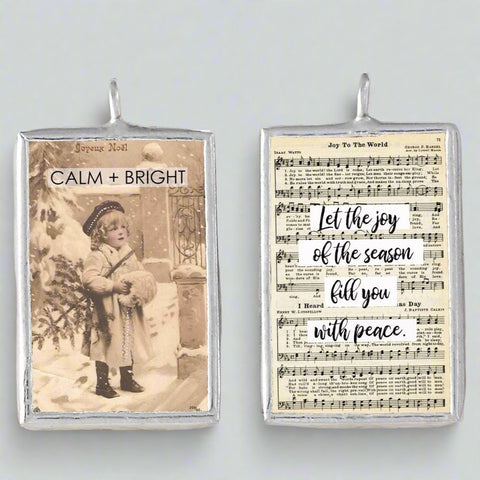 Calm and Bright Soldered Art Charm Jewelry