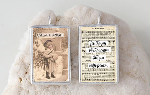 Calm and Bright Soldered Art Charm Jewelry