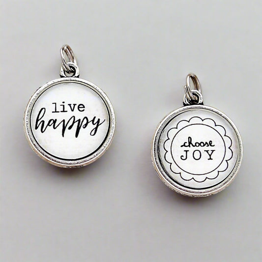 Choose Joy Live Happy Charm - Jennifer Dahl Designs