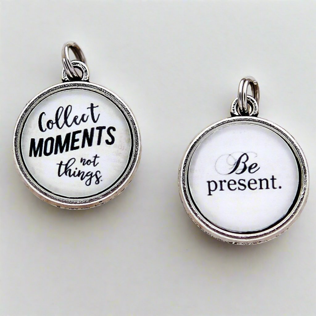Collect Moments Not Things Double Bubble Charm