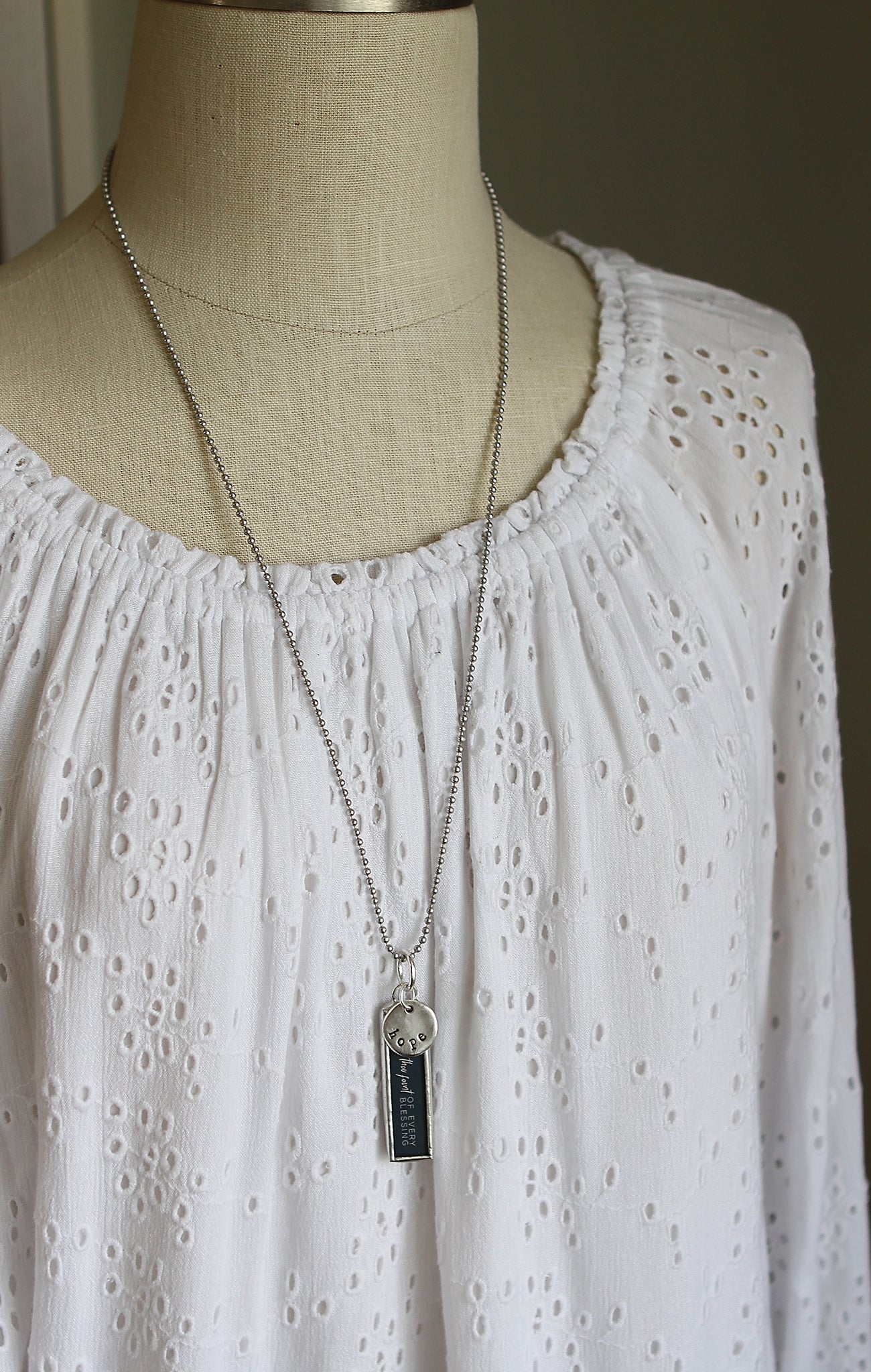 Come Thou Fount Of Every Blessing Hymn Faith Charm Necklace