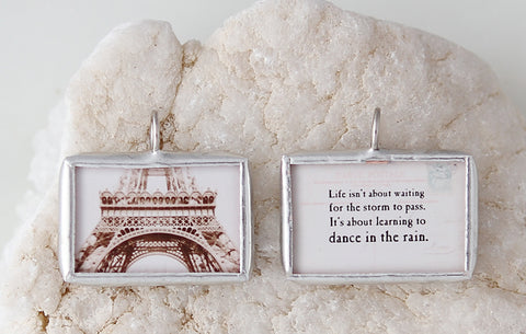 Dance In The Rain Soldered Art Charm
