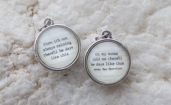 Van Morrison Days Like This Double Sided Bubble Jewelry Charm