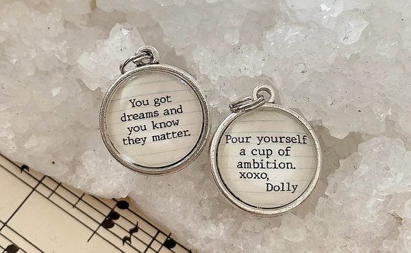 Dolly Parton 9 to 5 Double Sided Bubble Jewelry Charm