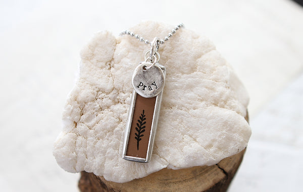 Early In The Morning Faith Hymn Charm Necklace