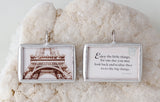 Enjoy The Little Things Soldered Art Charm