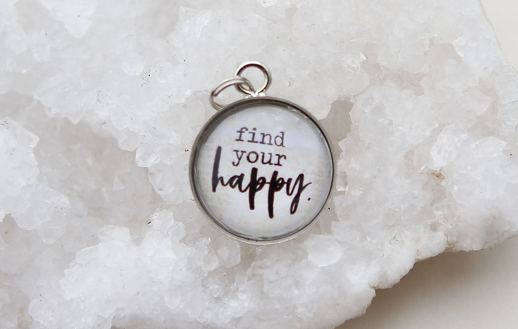 Find Your Happy Bubble Charm