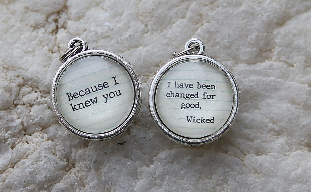 Wicked For Good Double Sided Bubble Jewelry Charm