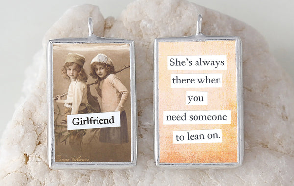 Girlfriend Soldered Art Charm