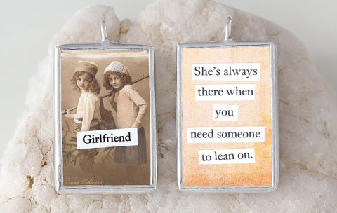 Girlfriend Soldered Art Charm