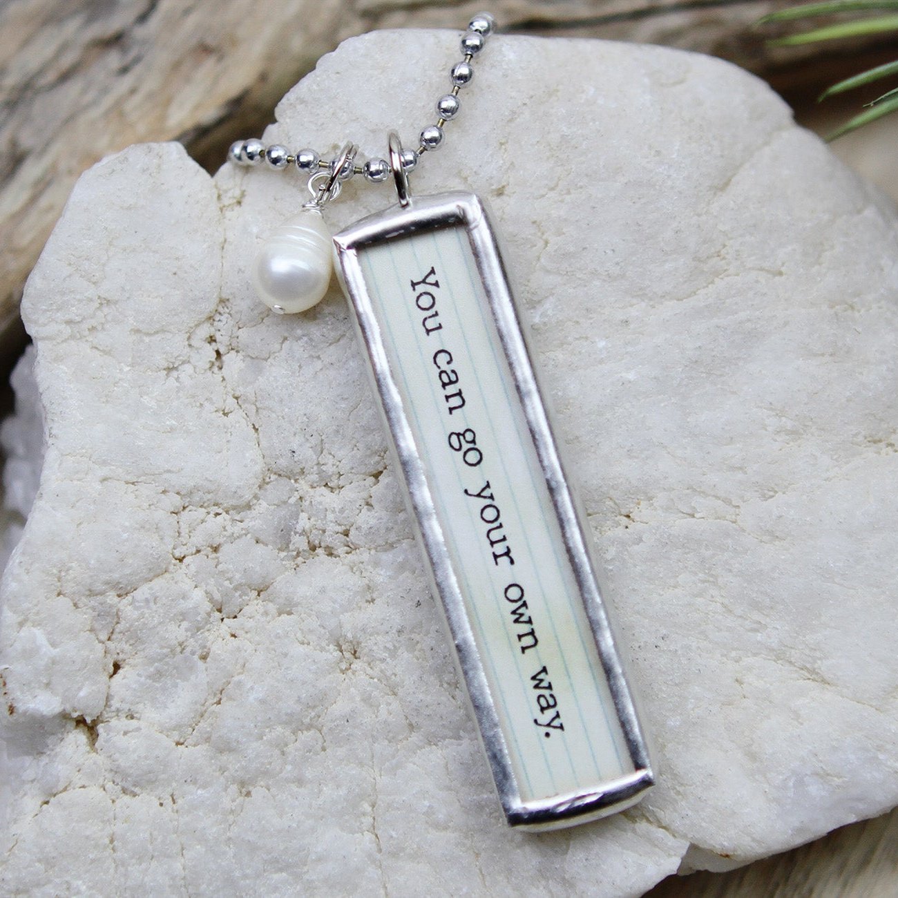 Go Your Own Way Soldered Art Jewelry Charm