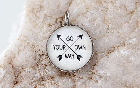 Go Your Own Way Bubble Charm