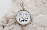 God Holds You In His Arms Bubble Charm - Jennifer Dahl Designs