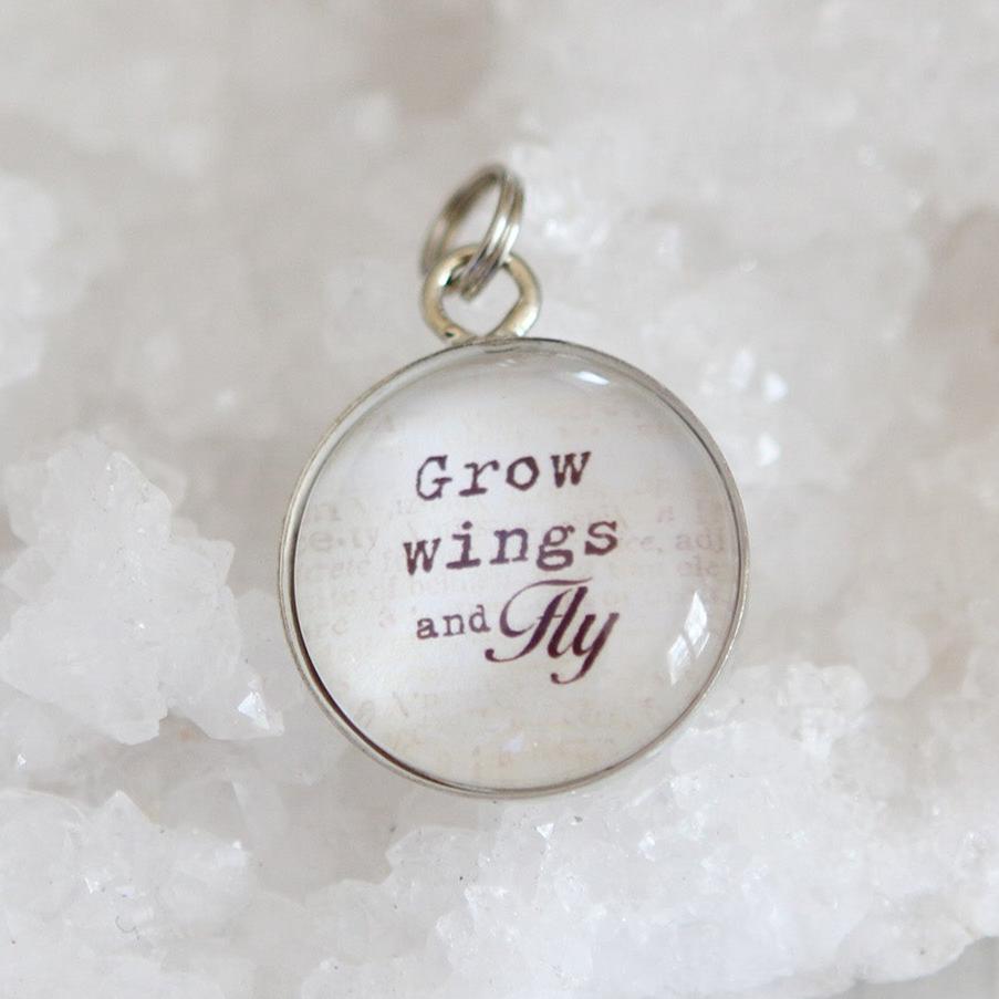 Grow Wings and Fly Bubble Charm - Jennifer Dahl Designs