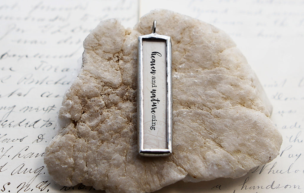 Heaven and Nature Long Soldered Art Charm Jewelry