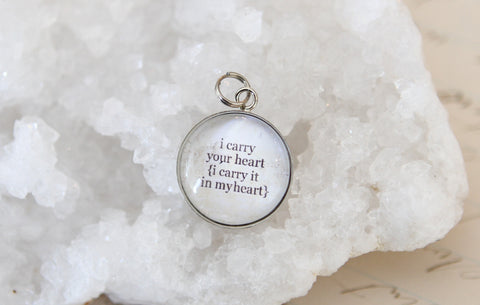 I Carry Your Heart Bubble Charm