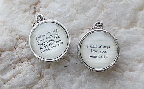 Dolly Parton I Will Always Love You Double Sided Bubble Jewelry Charm