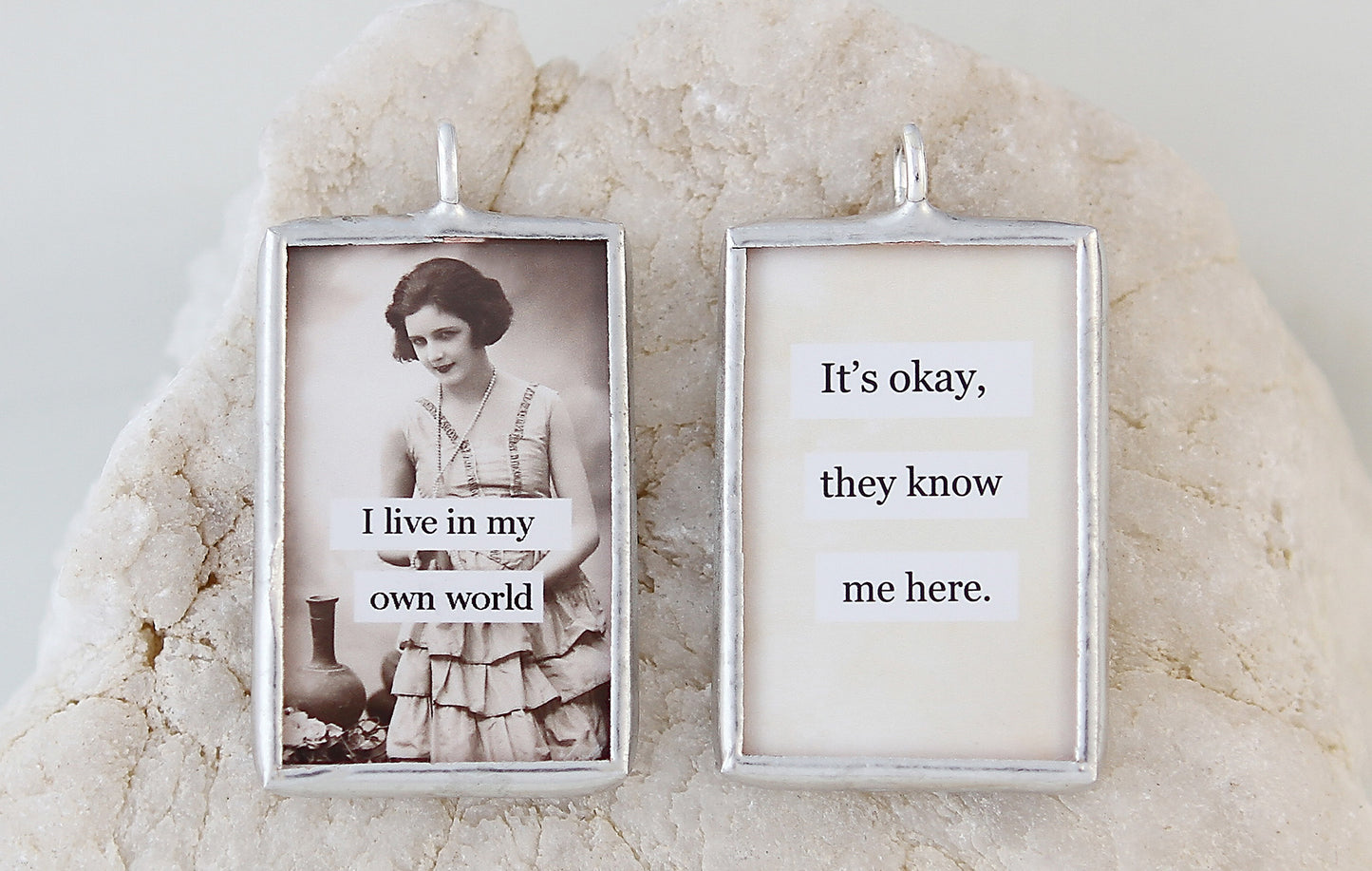 Own World Soldered Art Charm