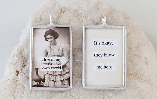 Own World Soldered Art Charm