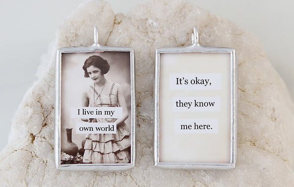 Own World Soldered Art Charm