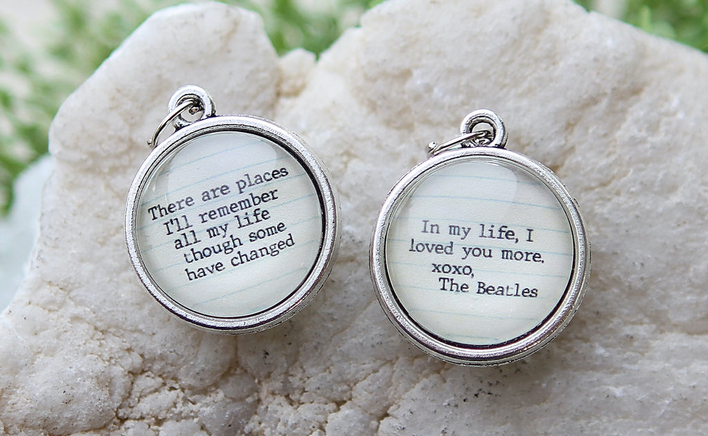 Beatles In My Life Double Sided Bubble Jewelry Charm
