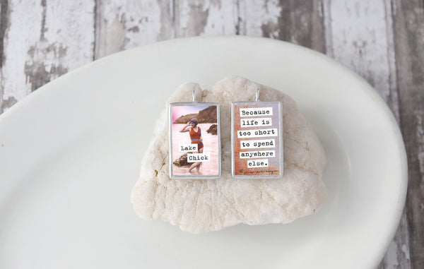 Lake Chick Soldered Art Charm