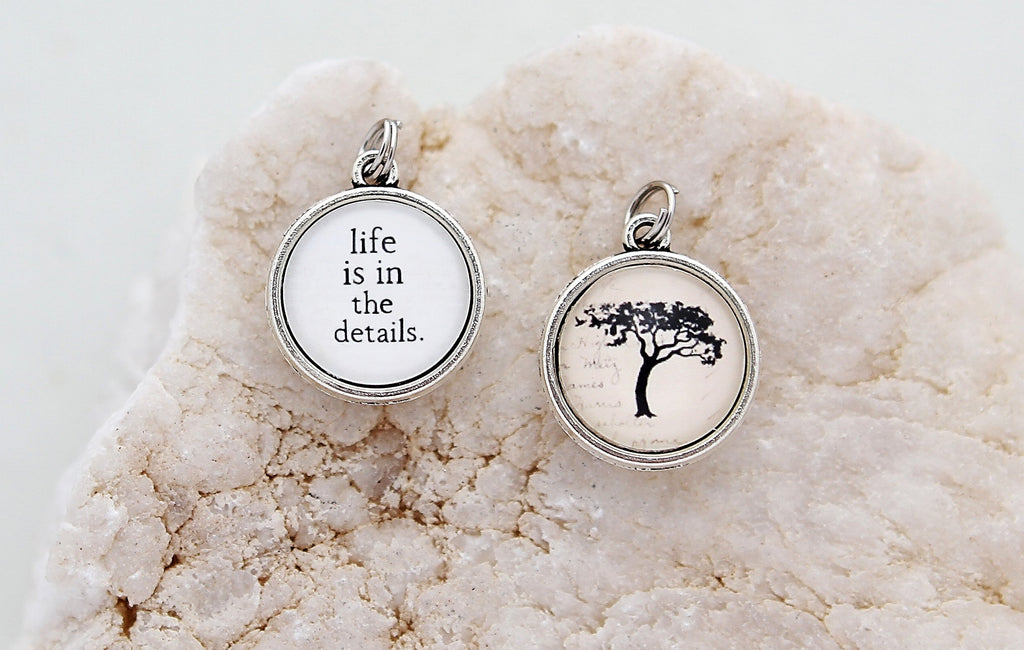 Life Is In The Details Double Bubble Charm