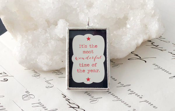 Merry and Bright Soldered Art Charm