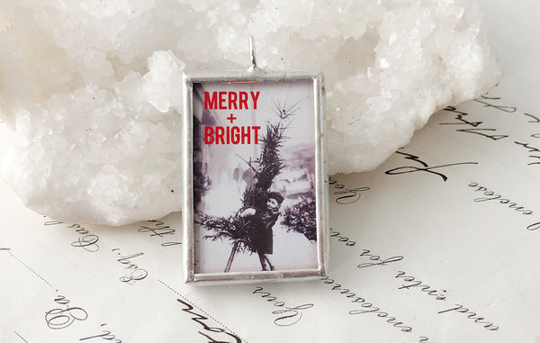 Merry and Bright Soldered Art Charm