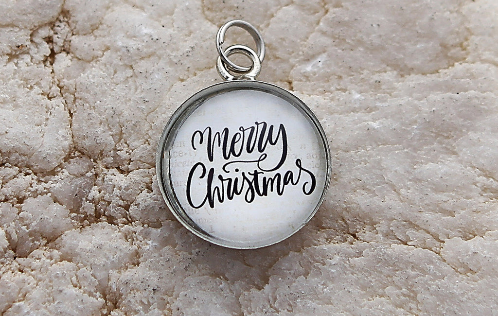 Merry Christmas Bubble Charm Jewelry