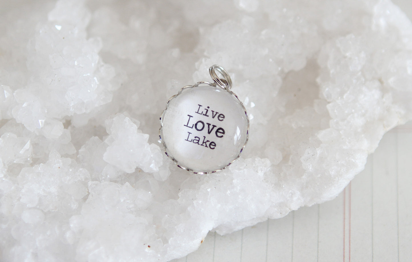 Live Love Lake Bubble Charm - Jennifer Dahl Designs