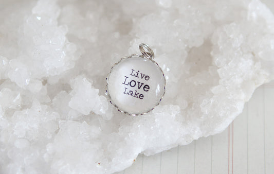 Live Love Lake Bubble Charm - Jennifer Dahl Designs