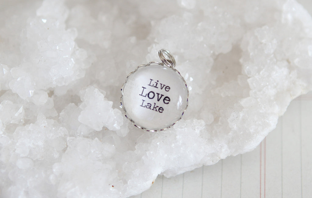 Live Love Lake Bubble Charm - Jennifer Dahl Designs