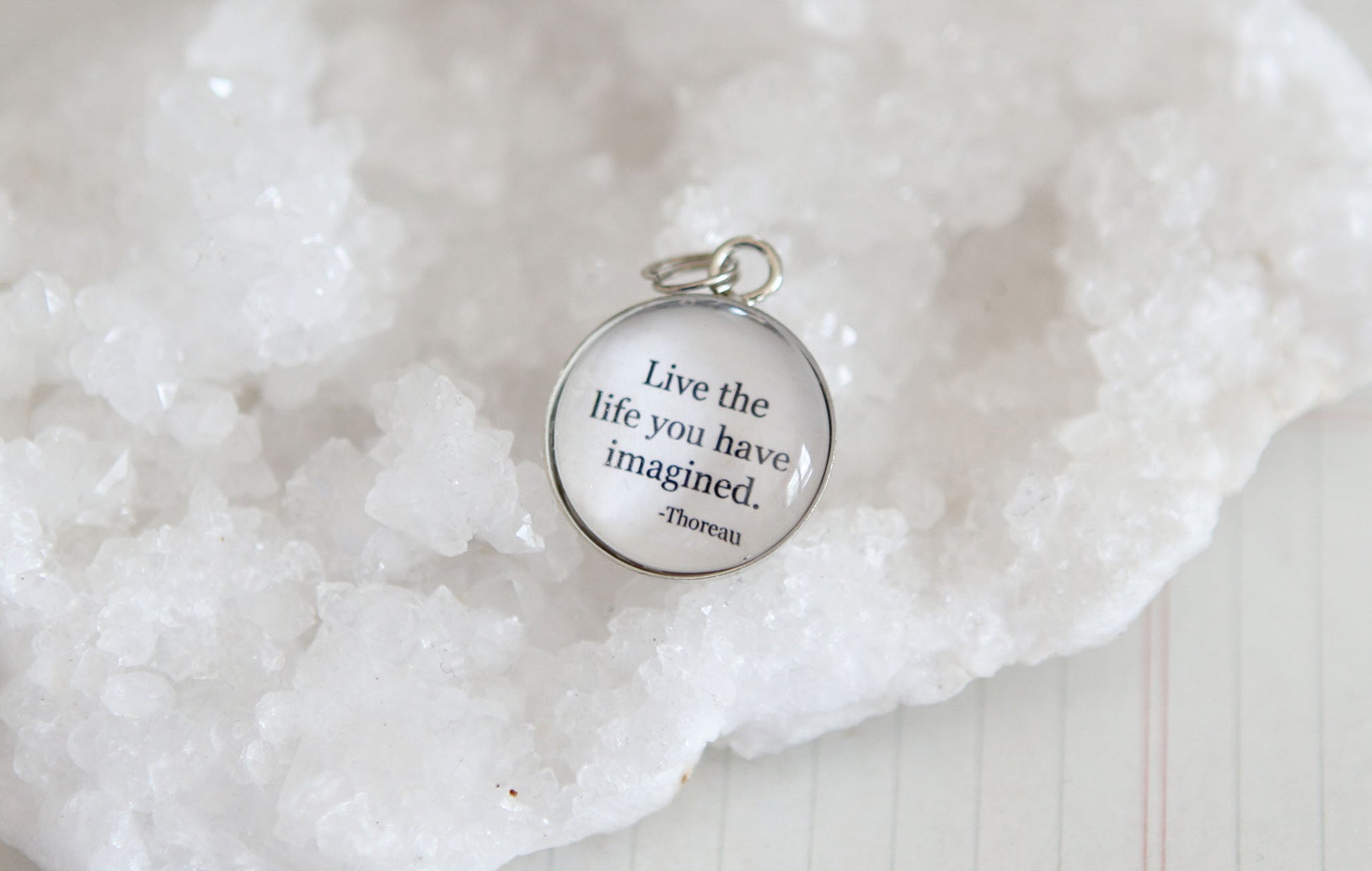 Live The Life You Have Imagined Bubble Charm - Jennifer Dahl Designs