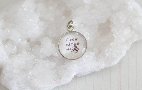 Grow Wings and Fly Bubble Charm