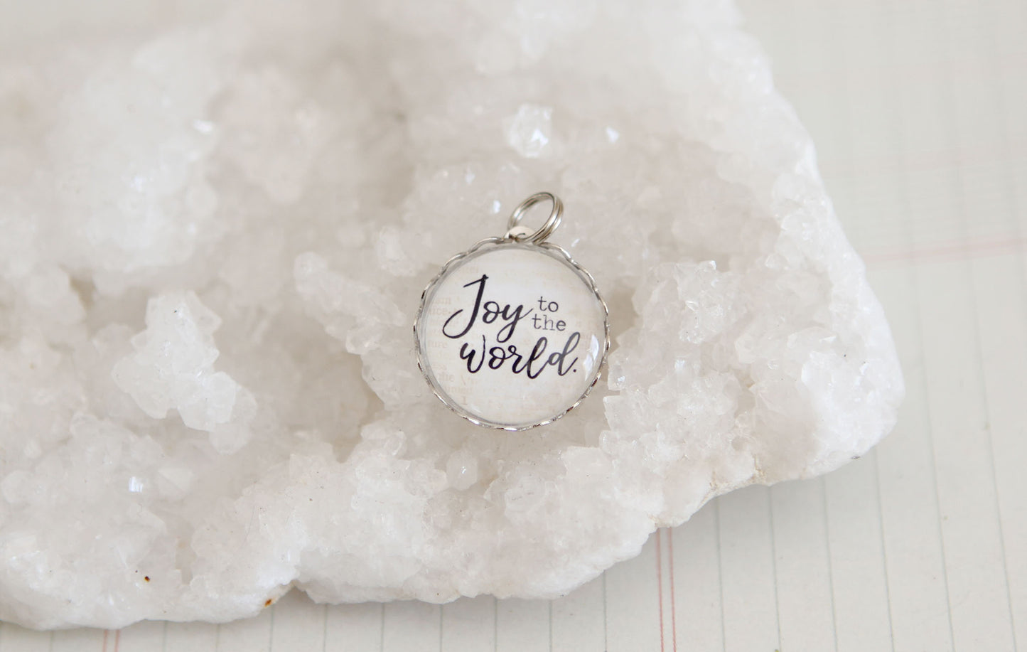 Joy to the World Bubble Charm - Jennifer Dahl Designs