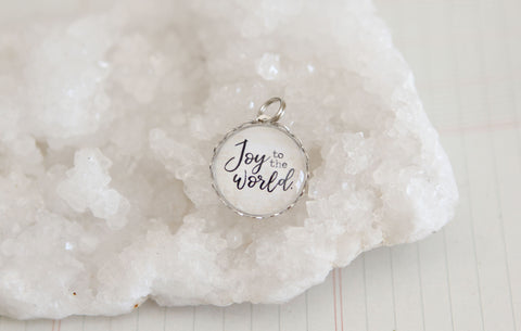 Joy to the World Bubble Charm