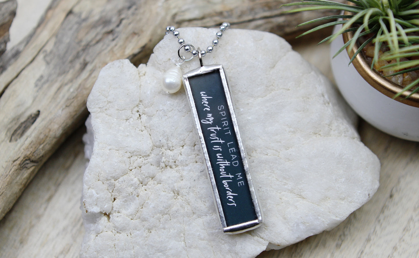 Spirit Lead Me Soldered Art Jewelry Charm