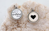Start With A Grateful Heart Double Bubble Charm