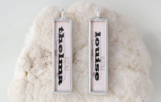 Thelma and Louise Soldered Art Charm