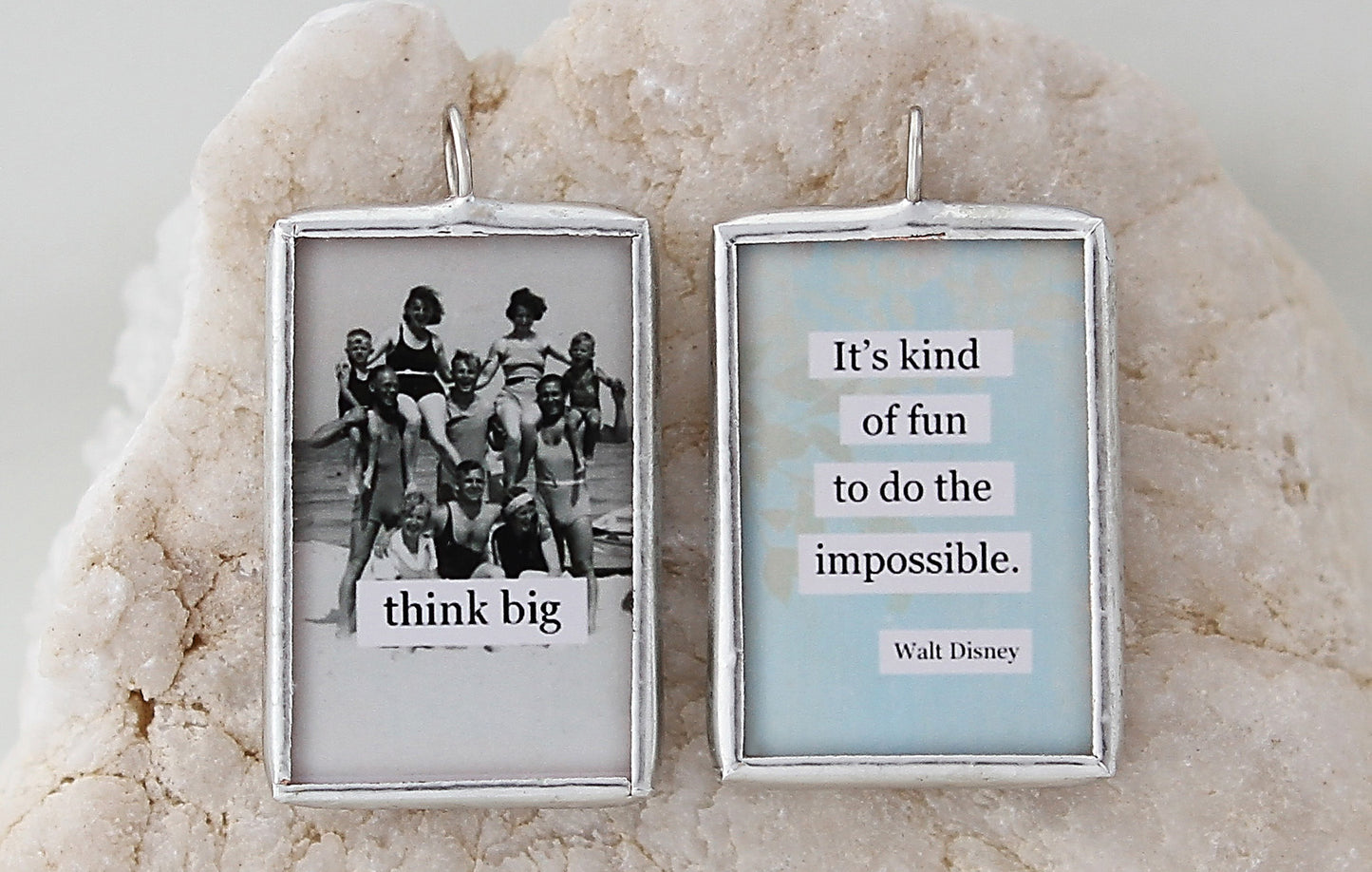 Think Big Soldered Art Charm