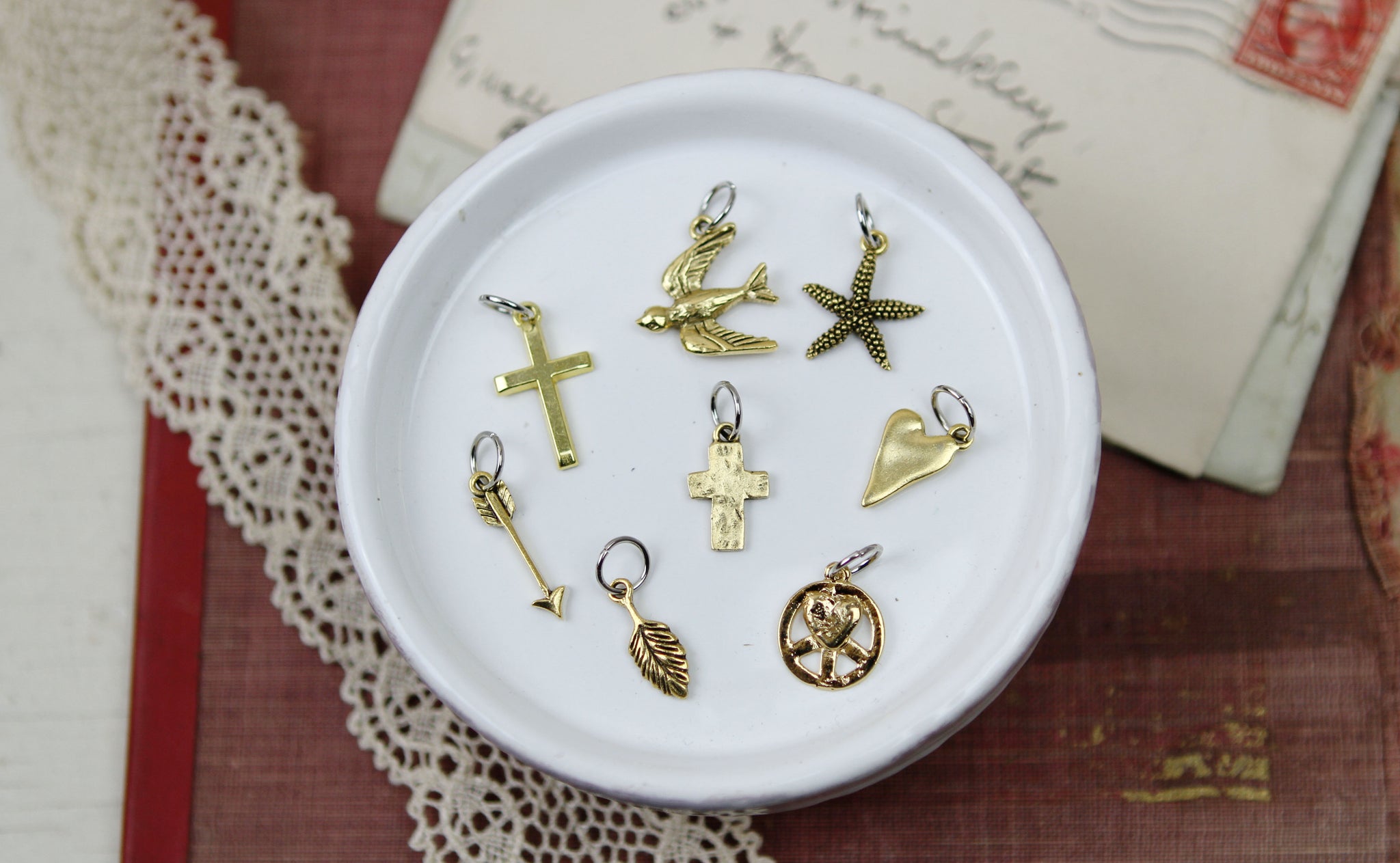 Tiny gold charms Clearance