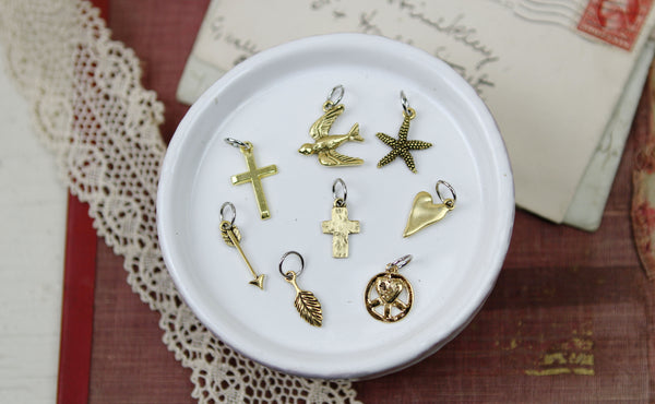 Tiny Gold Charms