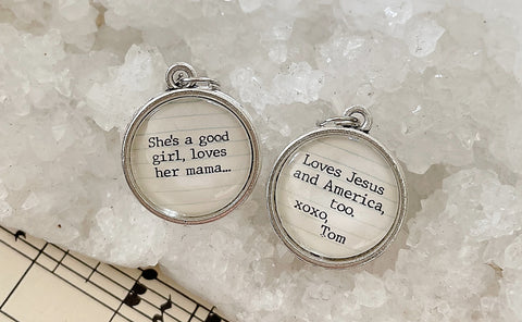 Tom Petty Free Fallin' Double Sided Bubble Jewelry Charm
