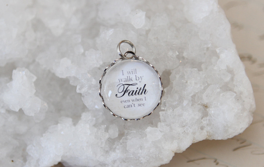 Walk By Faith Bubble Charm - Jennifer Dahl Designs