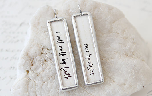 Walk By Faith Soldered Charm