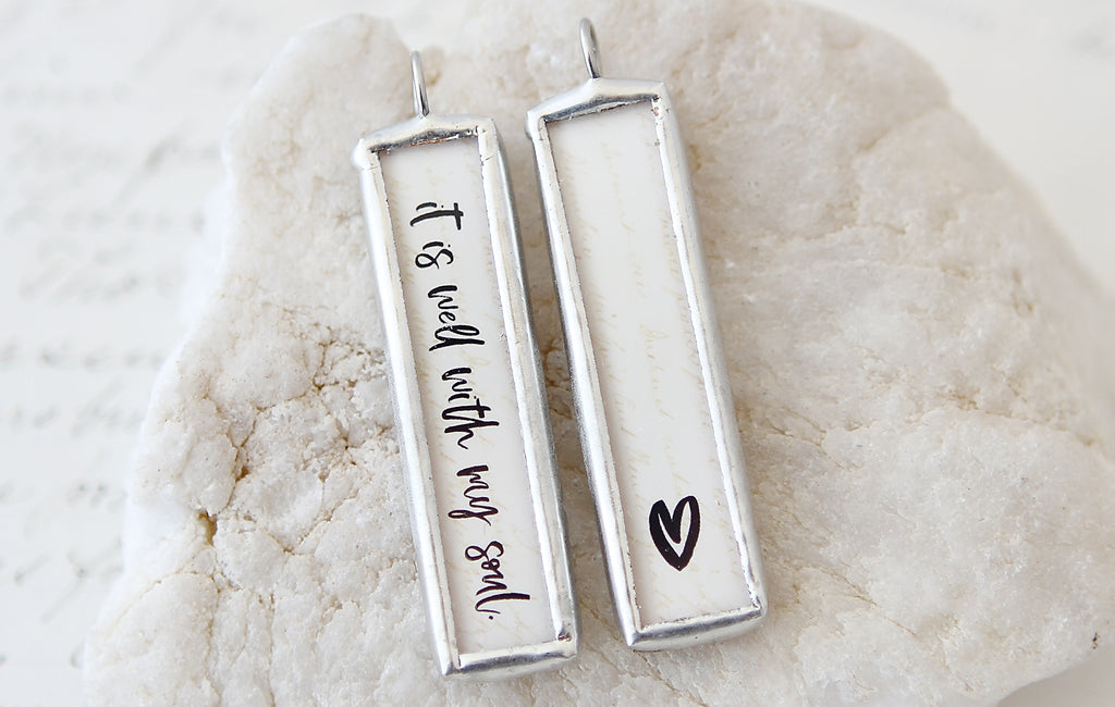 It Is Well With My Soul Soldered Charm