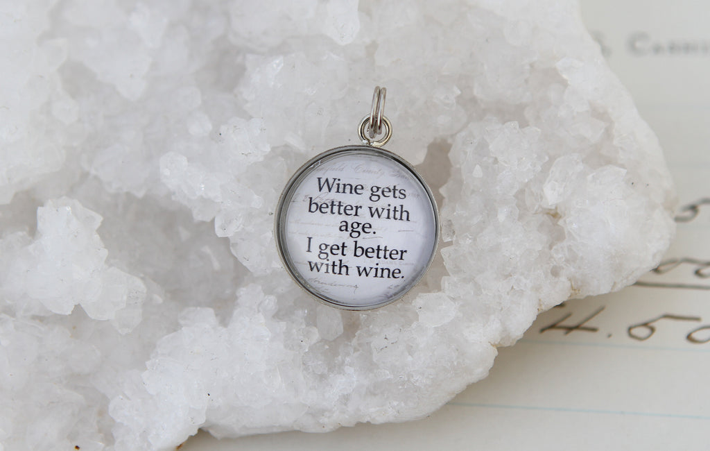 Wine Gets Better With Age Bubble Charm - Jennifer Dahl Designs